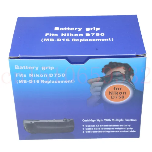 Camera Battery Handle Grip Power for Nikon D750 MB-D16