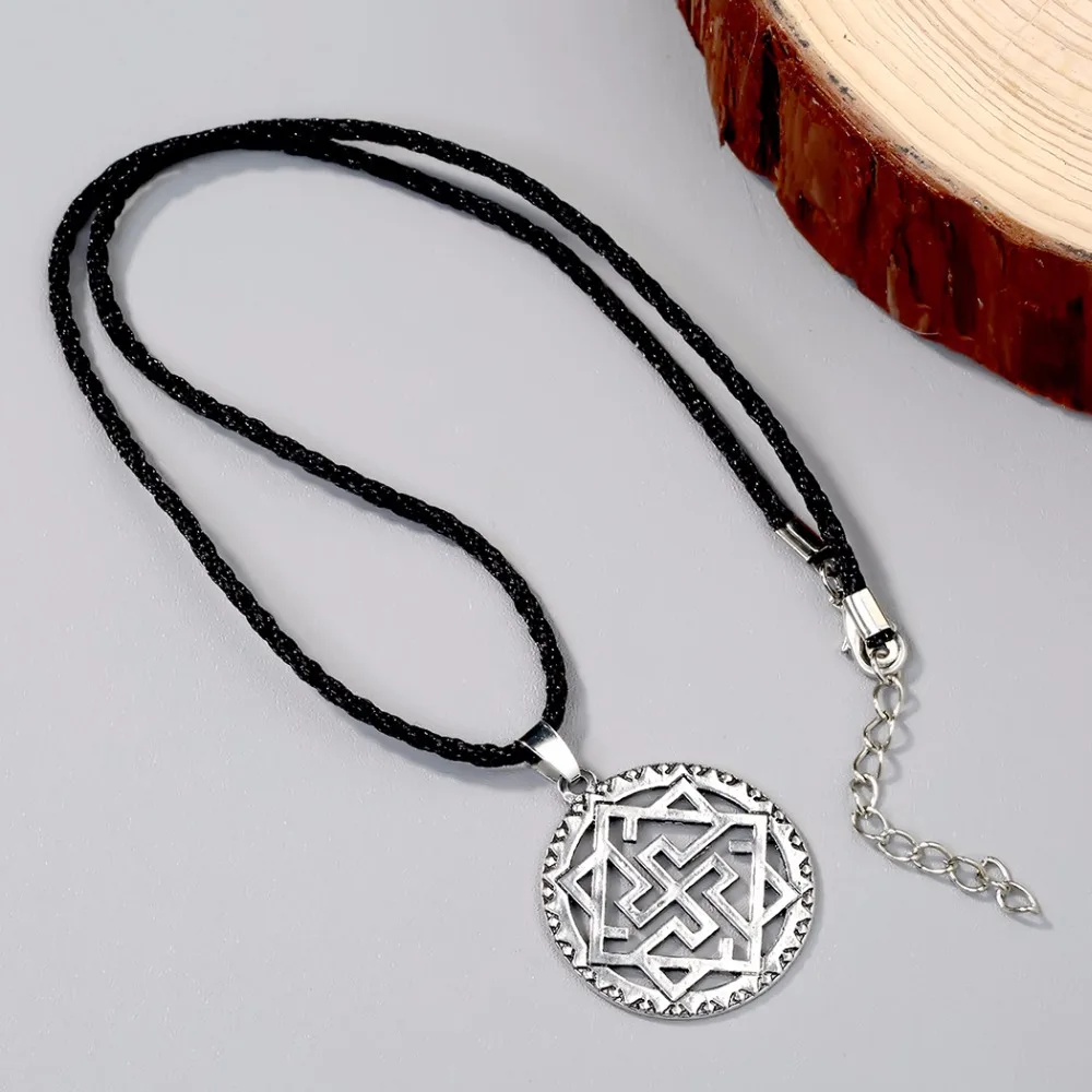 Kinitial Valkyrie Symbole Slavic Pendant Necklace Viking Nordic Amulet Viking Norse Jewelry Scandinavian Fashion Ethnic Necklace