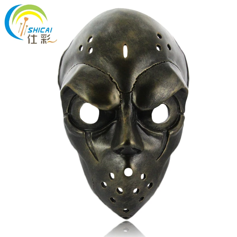 Slapshot hockey mask Korean mask dance online theme wedding party decoration props grade resin mask Collector's Edition Gold