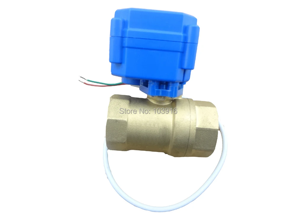 Free shipping motorized ball valve DN15, 2 way, electrical valve