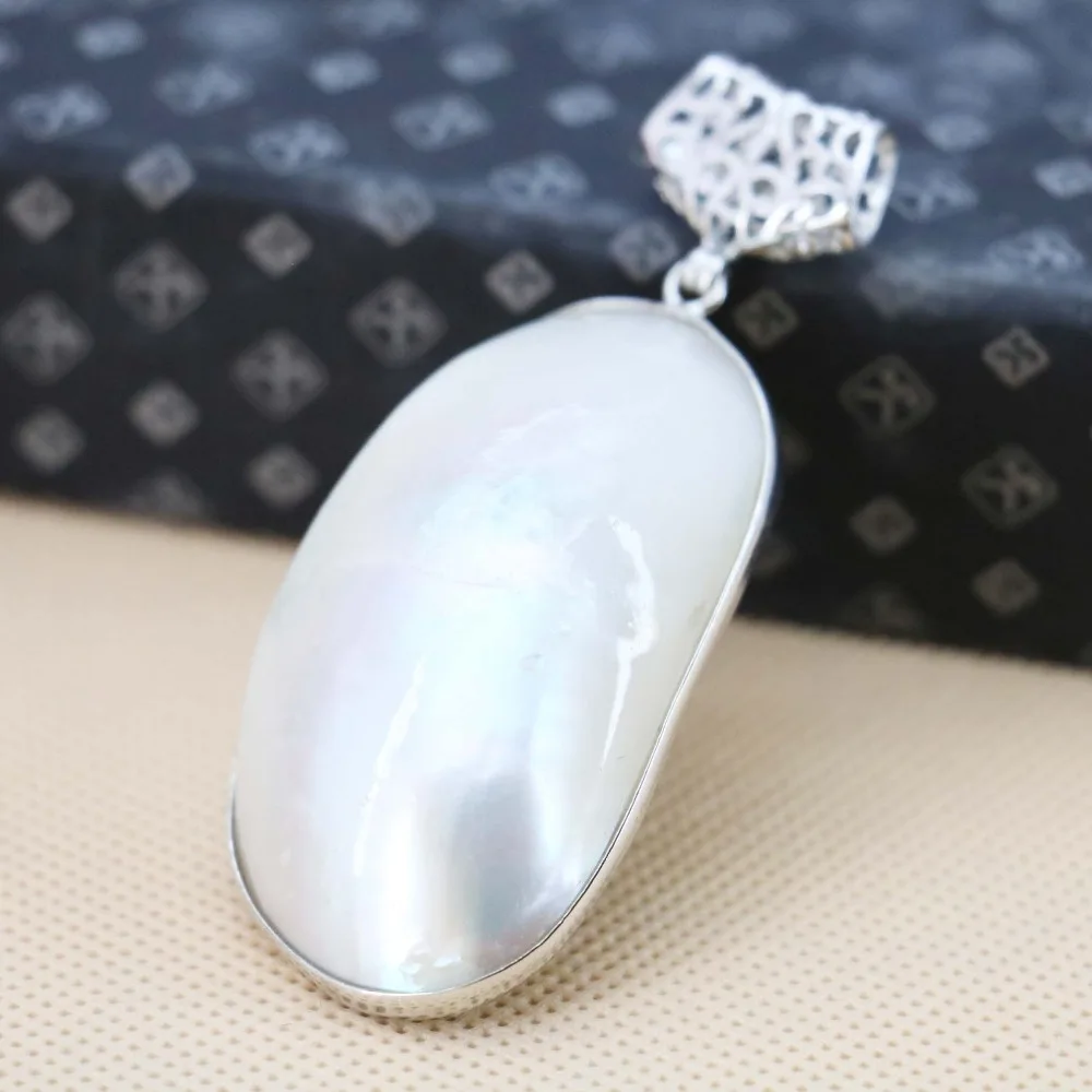 28*50mm Natural Abalone seashells sea shells short pendants DIY freshwater pearl  women girls gifts jewelry making design crafts