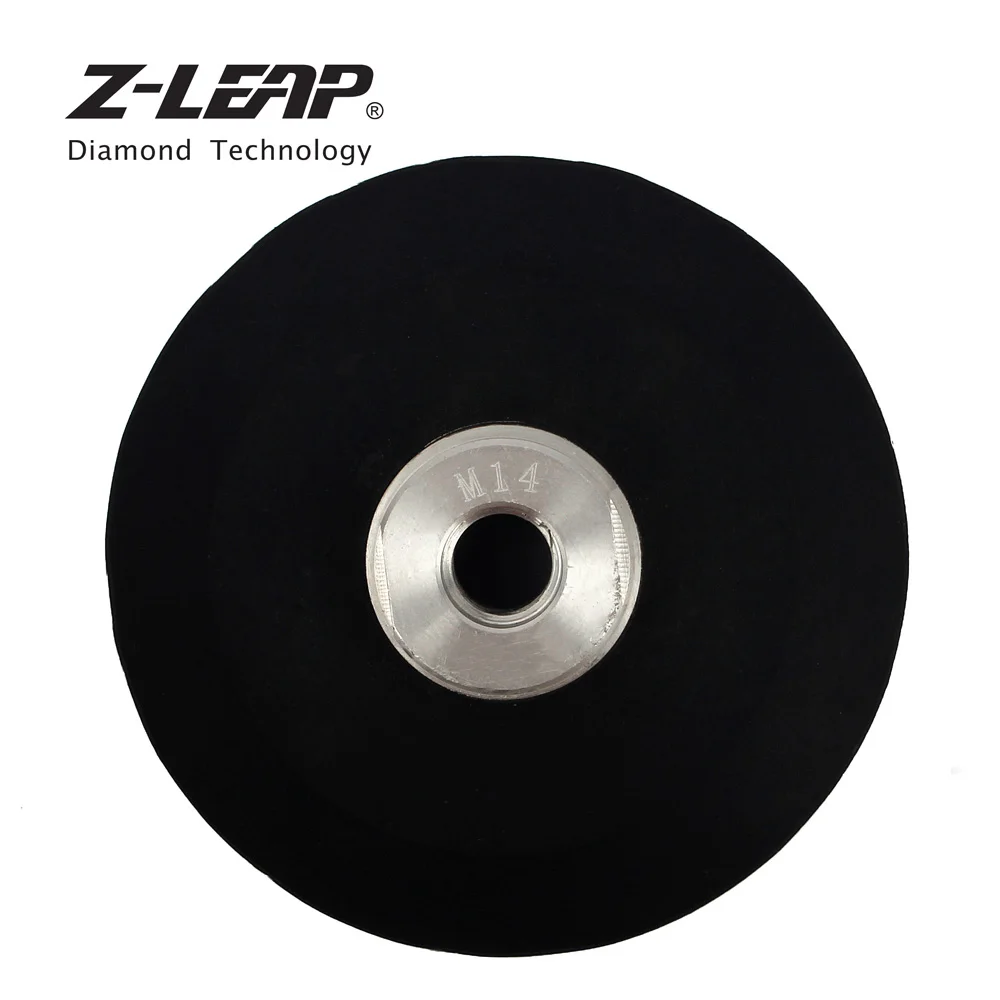 Z-LEAP 4 "Snail Lock Backer Pad ขอบขัด Pad อะแดปเตอร์ Backer Hoder ด้ายยางอลูมิเนียม M14 หรือ 5/8-11