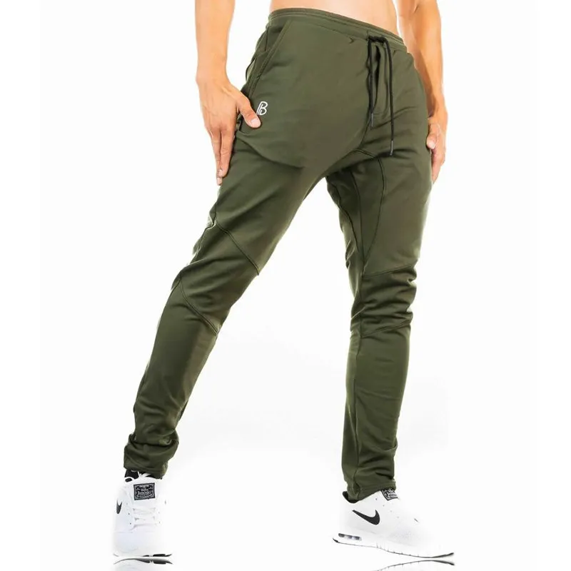 Pantalones de chándal informales para hombre, ropa deportiva ajustada de algodón para gimnasio, Fitness, entrenamiento, correr, Primavera