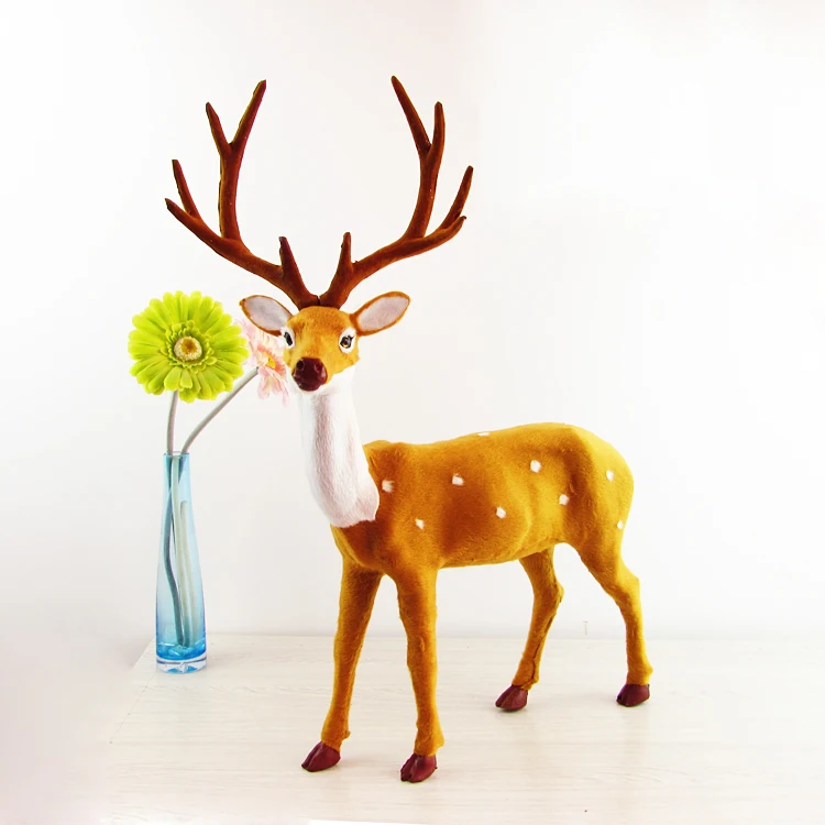 Simulation deer  polyethylene&furs deer  model funny gift about 43cmx57cm