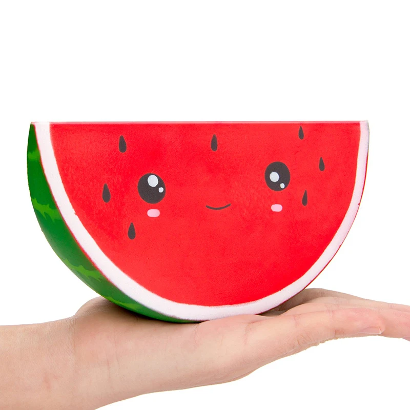 Jumbo Kawaii Watermelon Squishy Simulated Fruit Slow Rising Bread Scented Squeeze Toy Stress Relief for Kid Xmas Gift