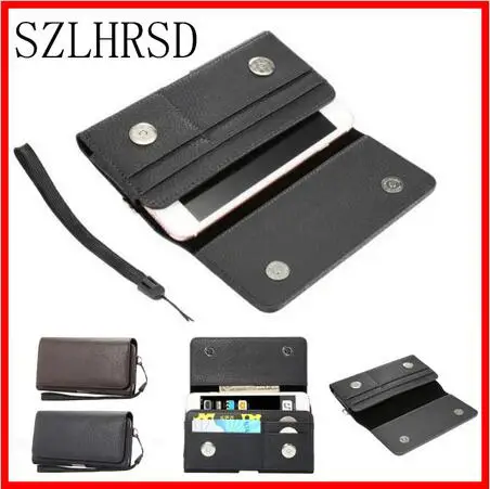 Belt Clip Leather Pouch Waist Bag Phone Cover for Coolpad N2M Note 5 Lite Micromax Evok Power Evok Note Fly FS516 Cirrus 12 Case