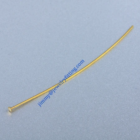 

Jewelry Making findings Raw brass metal Head Pins with flat end Scarf Pins jewellry findings 0.8*70mm shipping free