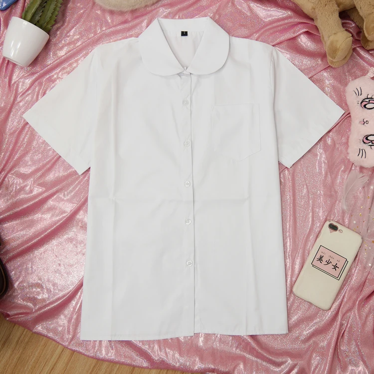 Japanese school uniform JK short-sleeve o-neck shirt |Japan orthodoxy shirt | cute Peter Pan collar