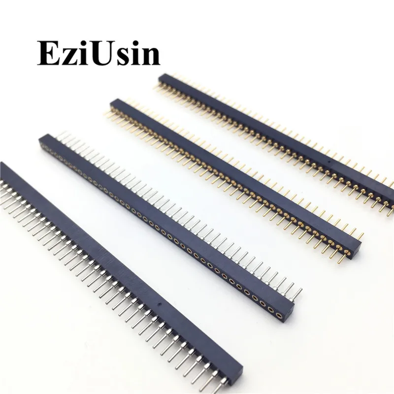 1.778mm Pitch 1.778 Single Row Male Female Round Pin Header 1*40P Breakaway PCB Board colour Connector Strip Pinheader 1x40