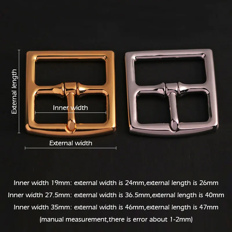 WUTA High Quality Stainless Steel Fashion Men\'s Belt Buckle Metal Belt Strap Buckle DIY Leather Accessories 3 Size Available