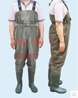 Europe Style Fishing Wading Pants Man Breathable Chest Waders Waterproof Thickening Nylon Fishing Car Washing Clothes Hunting