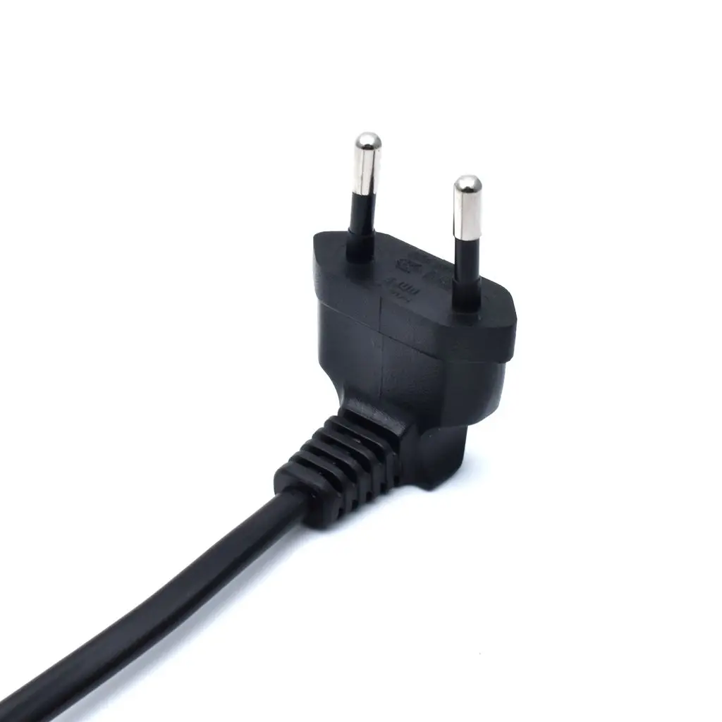 EU 2pin Plug Elbow Angled to IEC 60320 C7  Power Cable for samsung Philips Sony LED TV 300cm