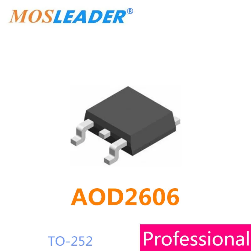 

Mosleader AOD2606 TO252 100 шт. DPAK 60 в 46A 15mR 8mR N-Channel, сделано в Китае, высокое качество