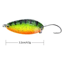 Metal Fishing Spoon Baits 5PCS 4.5g #5