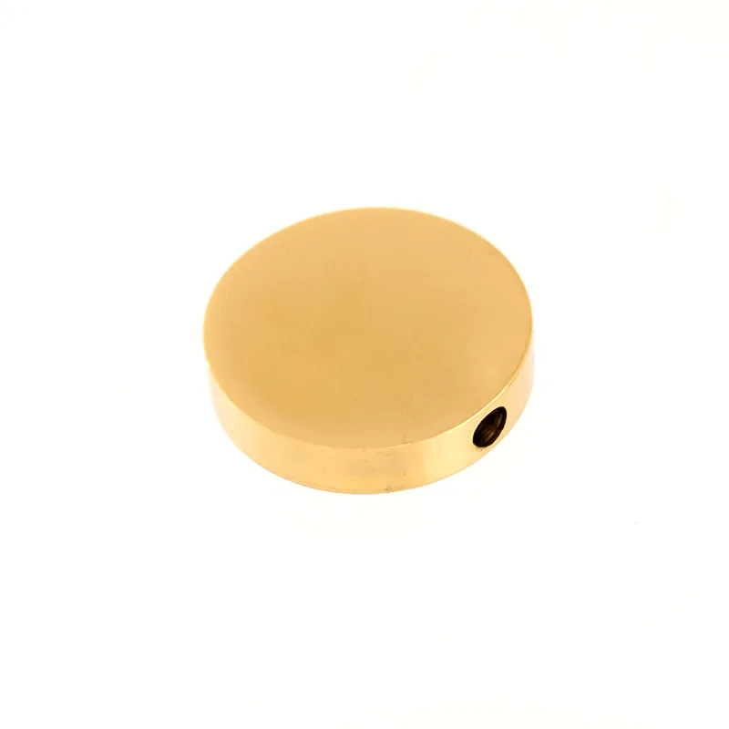 

Disc pendant 8/10/15mm drilled 2mm hole round Stainless steel slide charm pendant gold/steel color mirror/brush polished 50pcs