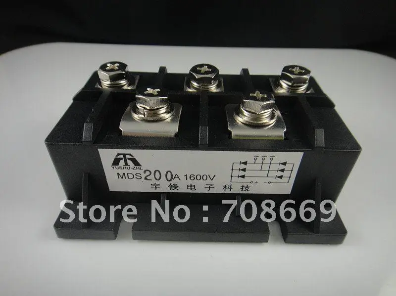 

MDS200A 3-Phase Diode Bridge Rectifier 200A Amp 1600V