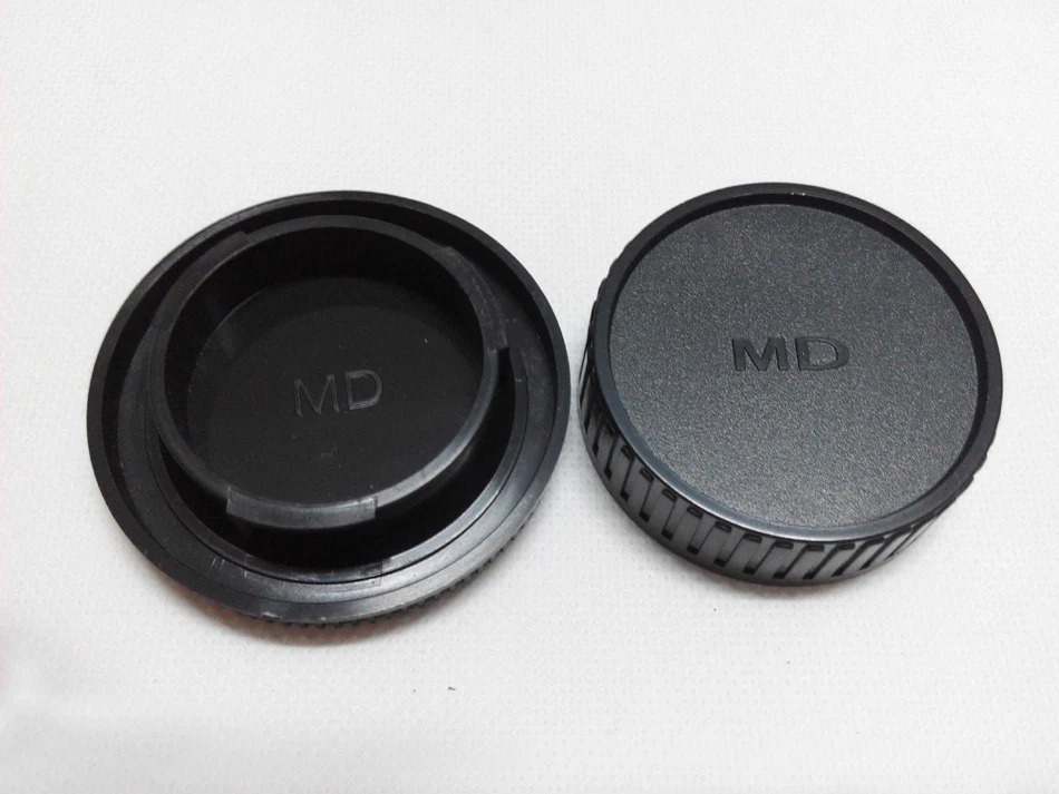 NP3208 Set of Professional Rear Lens Cap + Camera Body Cap for Minolta MD