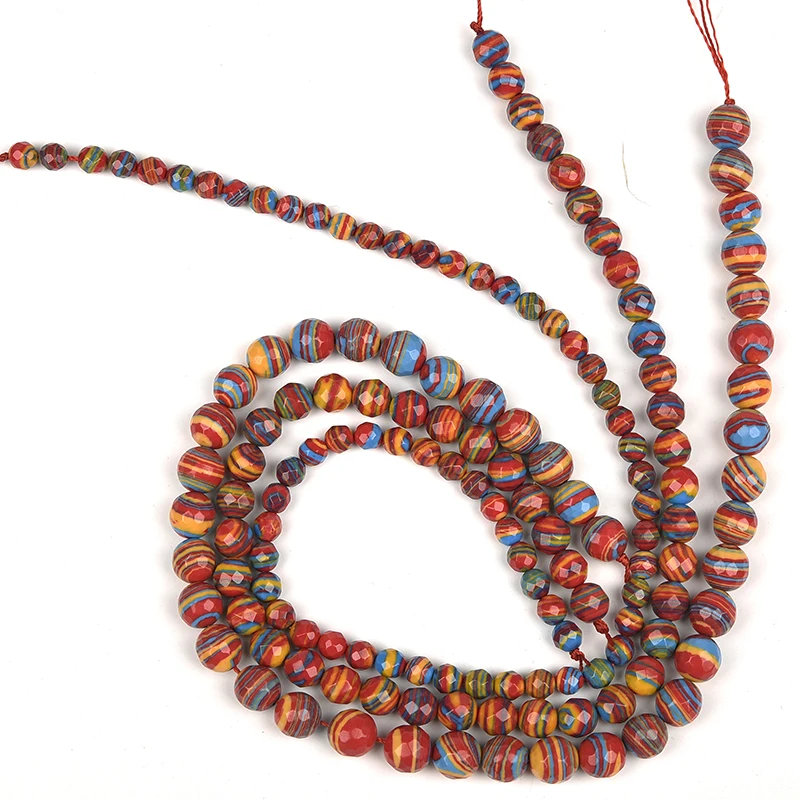 eWe have different  sizes  And  the  specification  parameter  is 6/7/9 MM pendant Synthesis  red-striped  Turquoise Loose beads