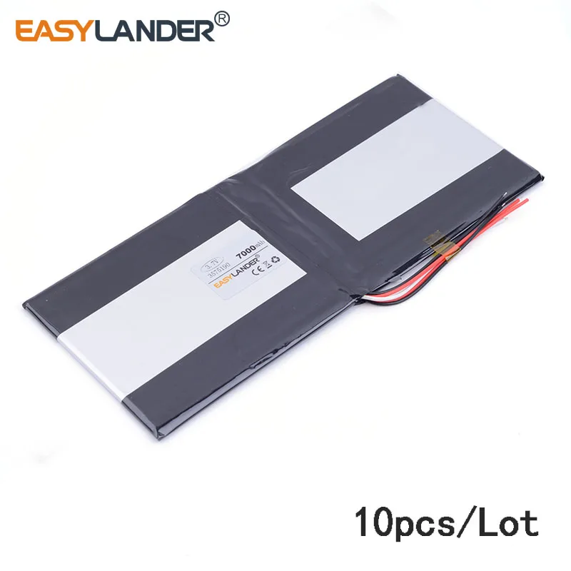 

10pcs/Lot best battery brand 3.7V lithium polymer batteries 7000mah 3575190 tablet MID built-in battery for cell phone speaker