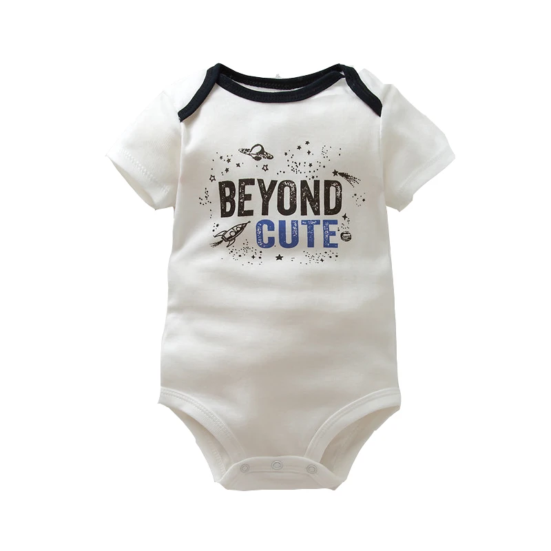 3PCS/LOT Soft Cotton Baby Bodysuit Fashion Baby Boys Girls Clothes Infant Jumpsuit Overalls Short Sleeve Newborn Baby Clothing