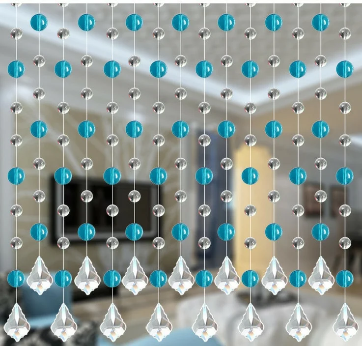 Free Shipping, 15m/lot Windows porch partition door curtain can be customized crystal bead curtain,home decoration