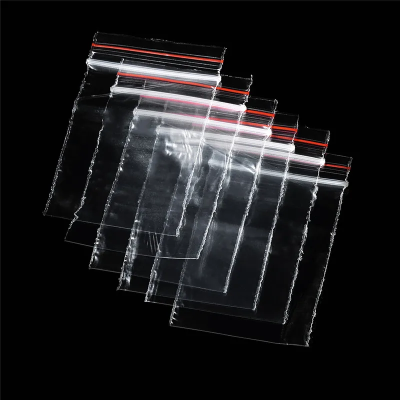 5000pcs 6x4cm Clear Rectangle Zip Lock Bags Reclosable Pouches Sealing for Jewelry Packaging Bead Storage