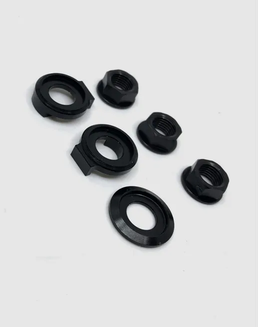 Folding bicycle nut For Brompton rear wheel CNC nut with limit washer combination External change 2 speed wheel 11g