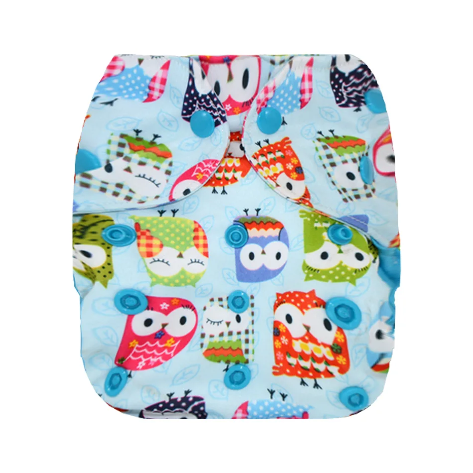 Miababy Nb/S Baby Doek Luier Cover Nappy Dubbele Gussets Doek Luier Milieuvriendelijke Baby Wasbare Cover Voor Baby