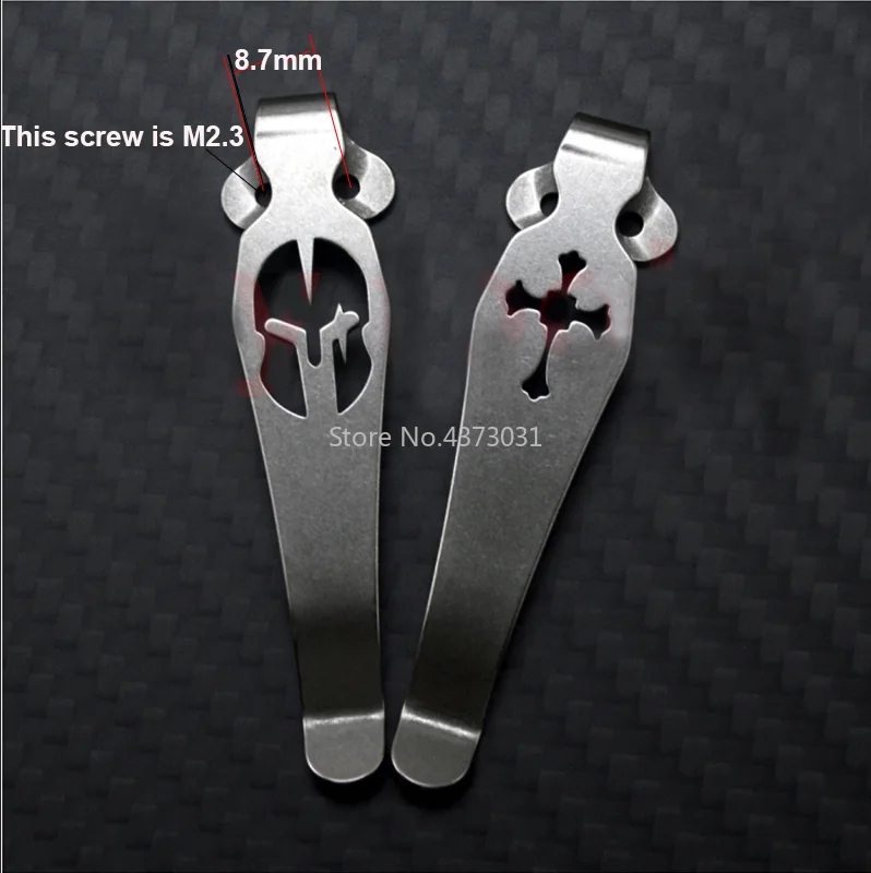 1 cuchillo ZT serie CQC 551 de aleación de titanio, clip para cuchillo de bolsillo, clip para cinturón