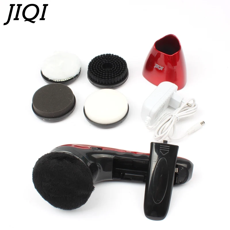 JIQI household electric mini shoes polisher hand-held portable Leather Polishing Equipment automatic clean machine