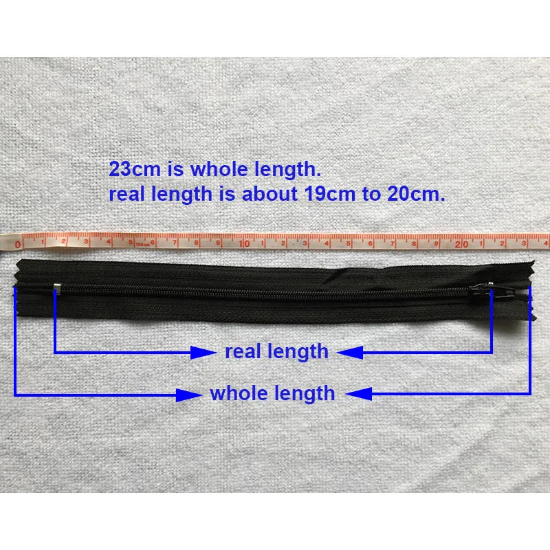 5 قطع 3 #   النايلون لفائف سستة البريدي خياط الملابس الخياطة DIY 12 / 15 / 20 / 25 / 30 / 35 / 40 / 45 / 50 / 55 / 60 سم بنطلون سحابات