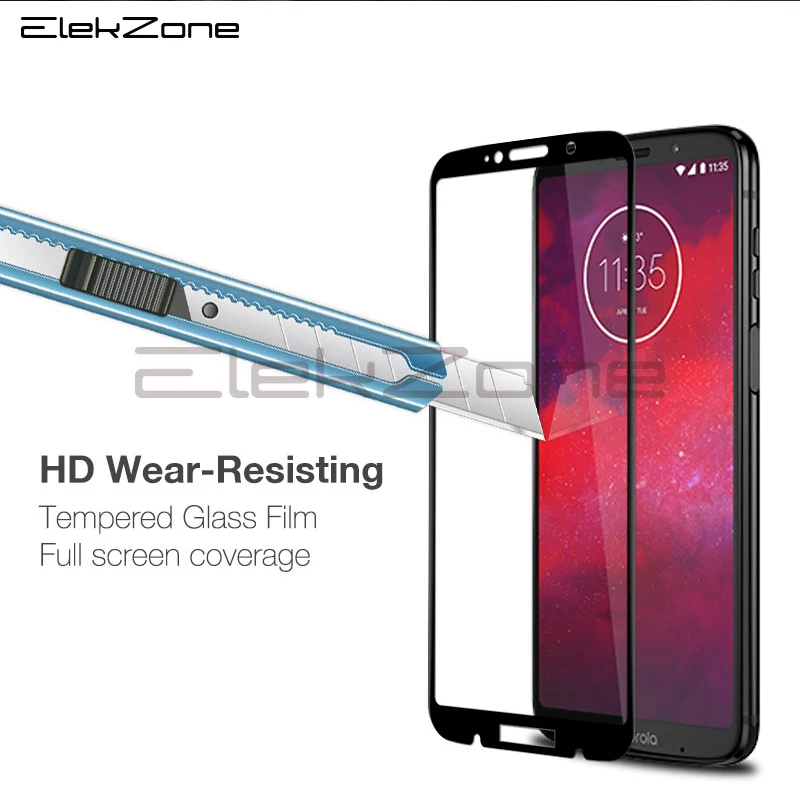 Full Glass For Motorola Moto Z3 Tempered Glass Full Cover For Moto Motorola Z3 Play Screen Protector Front Film Protective Film