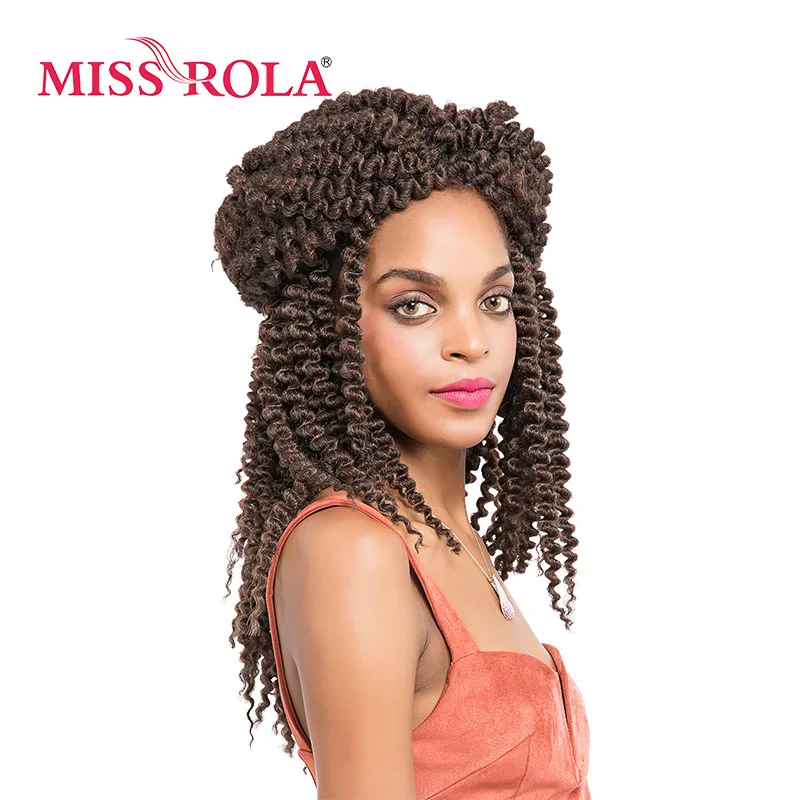 

Miss Rola Mambo Twist Braiding Hair 5pc Kanekalon Low Temperature Fiber Crochet Braids Hair 12inch Synthetic Hair Extensions