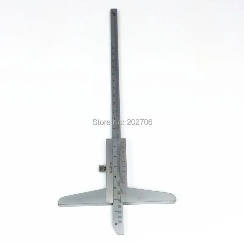 0-200mm 8inch depth vernier caliper 200mm 0.02mm depth caliper depth gauge depth measuring gauge