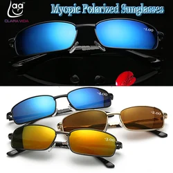 New Oculos Masculino Colorful Polarized Myopic Sunglasses Sun Glasses Custom Made Myopia Minus Prescription Lens -1 To -6