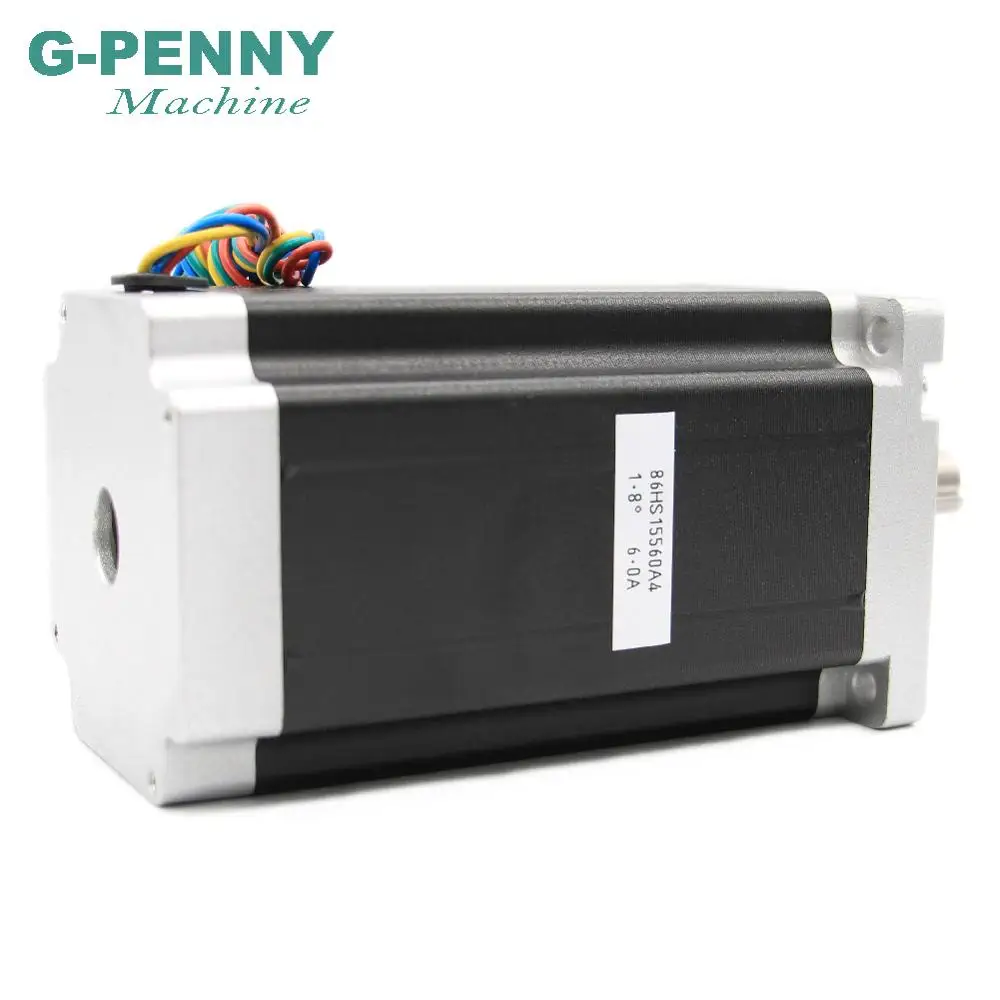 NEMA 34 CNC stepper motor 86X155mm 13 N.m 6A shaft 14mm nema 34 stepping motor 1700Oz-in for CNC engraving machine 3D printer