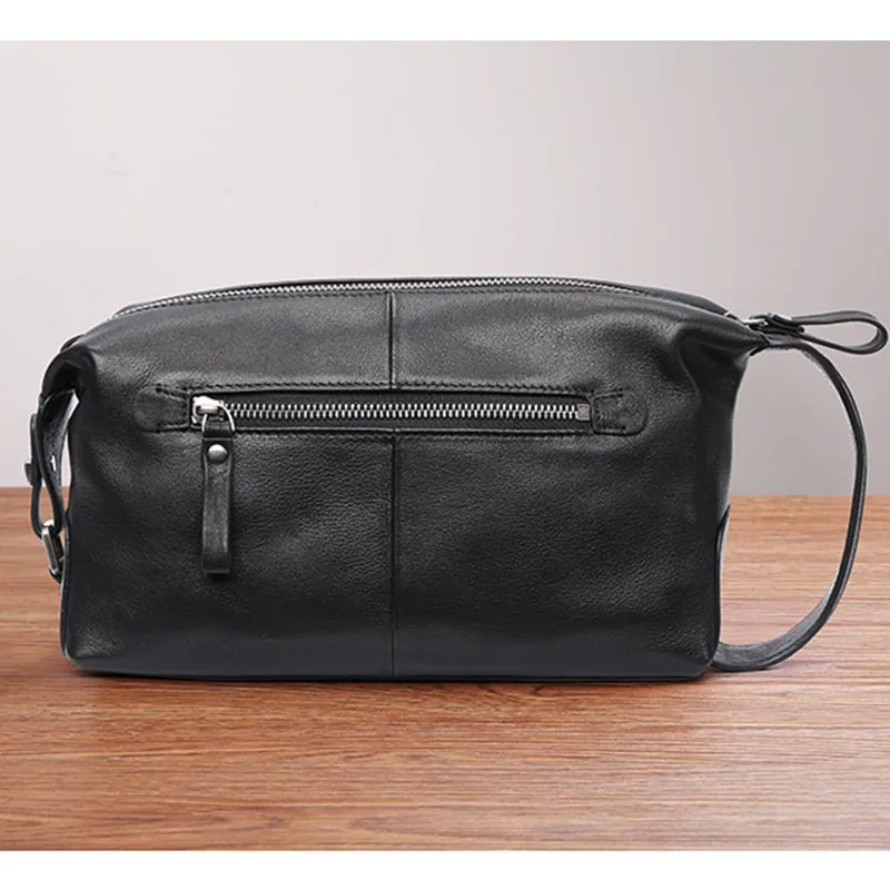 AETOO-bolso de mano de cuero genuino para hombre, cartera de mano retro de gran día, para negocios, para teléfono móvil