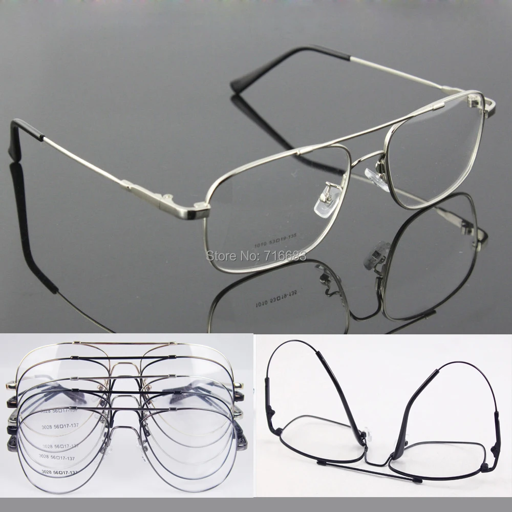 

Memory Titanium Flexible Full flex Large Size & Small size Pilot Optical Eyeglass Frame for sunglasses Eyewear Rx