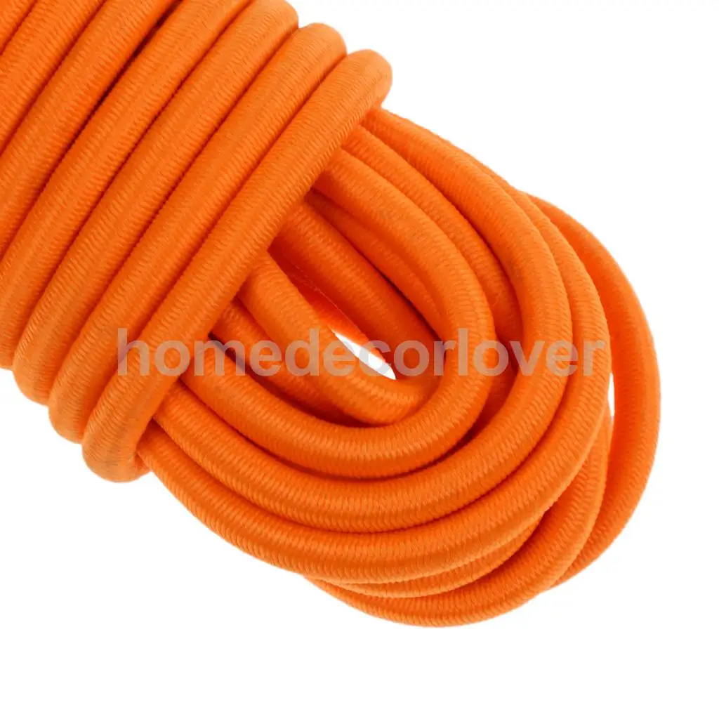 5mm x 5 Metri Forte Elastico Attrezzature Bungee Corda Shock Cord Cavo Tie Imbottiture Accessori FAI DA TE per Kayak Barca Roulotte