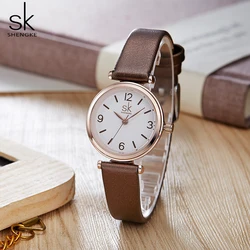 Shengke SK Femminile della Donna Orologi Da Polso relogio feminino Top Signore di Marca di Lusso Della Vigilanza Del Quarzo Classico casual Analogico Guarda Le Donne