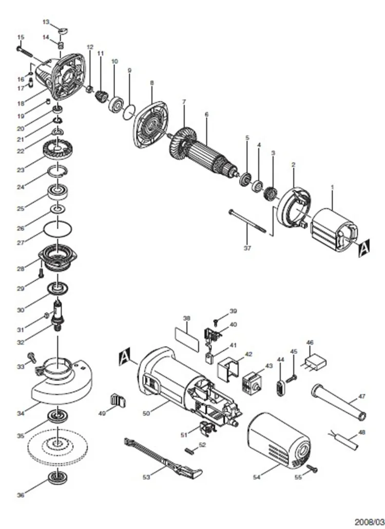 AC220-240V Armature Rotor for MAKITA 515613-9 518870-8 510107-9 9558NB 9556NB 9556HN 9558HN 9557NB 9557HN 9556HNG 9558NBR