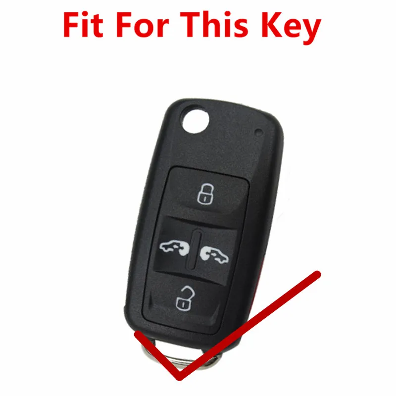 FLYBETTER hakiki deri 4 düğme çevirme anahtarı durumda kapak Vw Sharan/Multivan araba Styling L1298