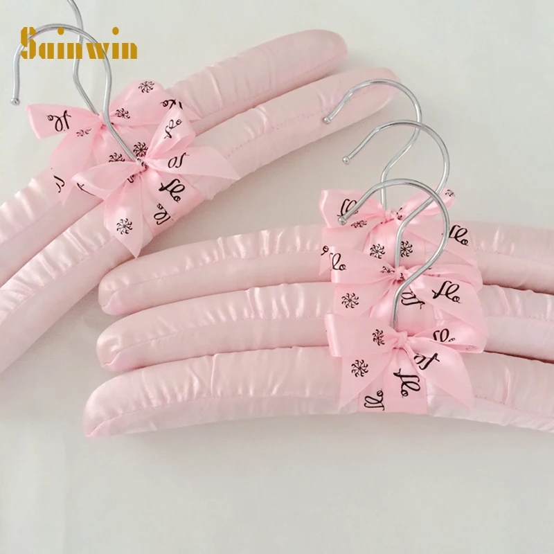 Sainwin 10pcs/lot 30cm Children cloth hangers for clothes rack baby sponge hanging clothes child cotton hanger