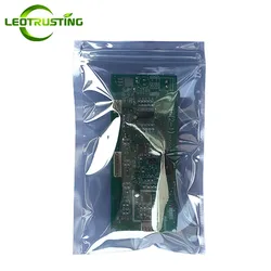 50pcs Anti Static Shielding Zipper Bag ESD Anti-static Instruments Packaging Bags Resealable Waterproof Anti-static Zip Pouches