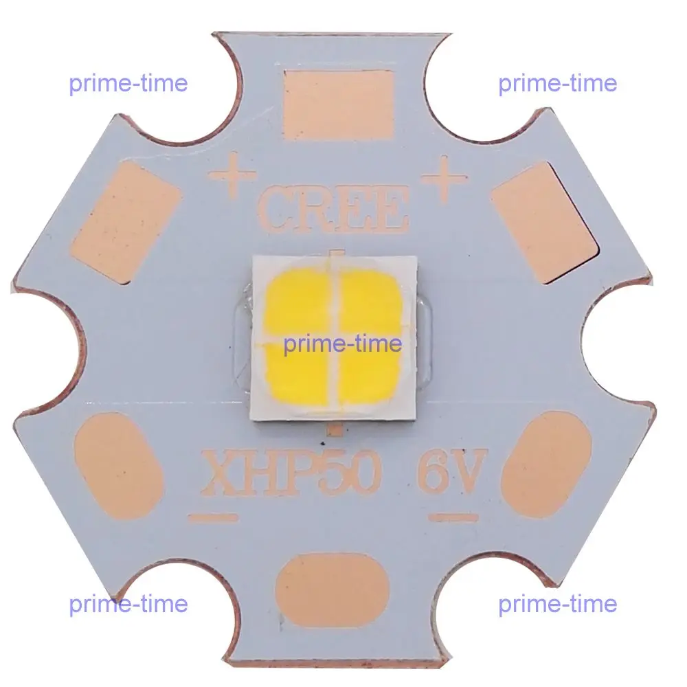 XHP50 6V 12V 6500K Cool White 5000K Neutral White 3000K Warm White LED Emitter 2546lm 19W J2 Dide On 16mm 20mm Copper PCB