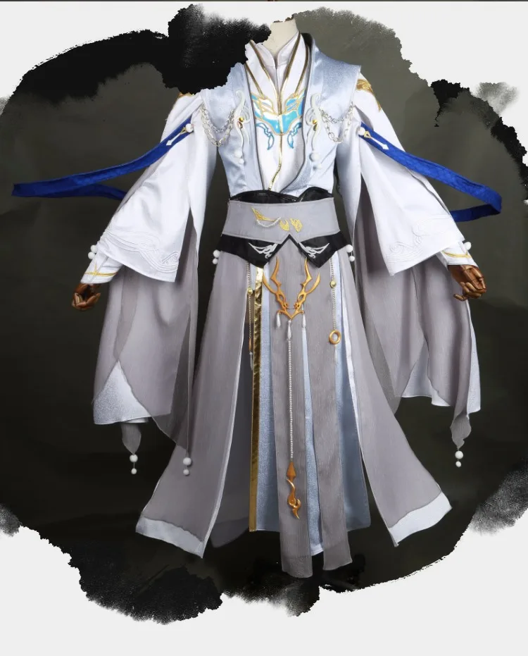 

Jian Wang III Cosplay Hanfu Male Costume Peng Lai Group San Tai Boy Cosplay Hanfu Can customize 3XL 4XL super large size