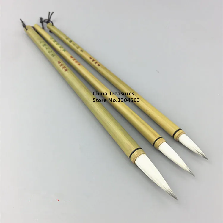 

3pcs/lot,Chinese Calligraphy Brush hair pen Chinese Writing Brush Chinese Painting Brush Woolen Brush Bai Yun