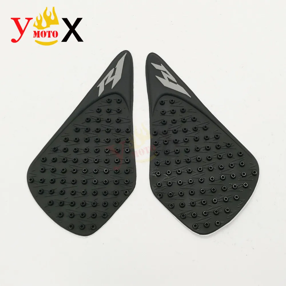 

Anti Slip Rubber Fuel Gas Stickers Knee Grips 3D Tank Side Decals Traction Pad For Yamaha R1 YZF1000 YZF-R1 2007 2008 07 08