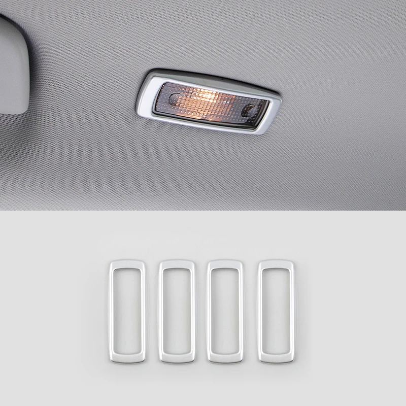 

ABS Chrome For Skoda Kodiaq 2016 2017 2018 Accessories Auto Rear Reading Lampshade Cover Trim Sticker Car Styling 4Pcs