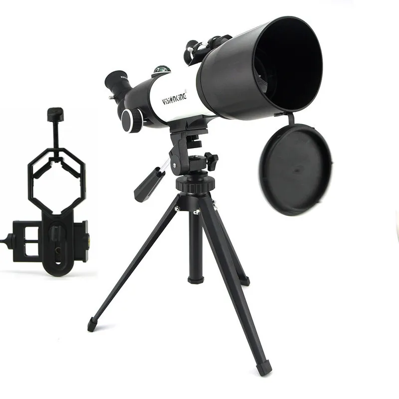 Visionking 70350CF 70/350mm Refractor Astronomy Telescope Sky Moon Observation Astronomical Monocular With Phone Camera Adapter